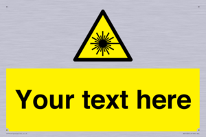 Custom Laser Hazard Sign